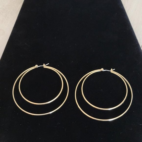 Double Hoop Earrings - Picture 3 of 5